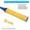 PATIKIL 43.3" Tennis Racket Grip Tape, 8 Pack Anti Slip Absorbent PU Badminton Overgrip Racquet Grip Tape for Baseball Pickleball Paddle, Yellow view 4