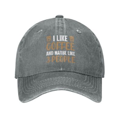 Peiyeety Hat I Like Coffee and Maybe 3 People Hat Men Baseball Hat Cool Cap