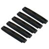 PATIKIL 43.3" Tennis Racket Grip Tape, 5 Pack Anti Slip PU Badminton Overgrip New Racquet Grip Absorbs Sweat Dots Tape with Raised Ridges for Baseball Pickleball Paddle, Black view 1