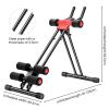 Ab Workout Equipment, Height Adjustable ab Trainer, Ab Machine Abdominal Exercise Equipment for Home Gym, Full Body Workout Equipment, Foldable Waist Trainer Suitable for Beginner Red Black view 2