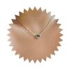 Iaceble Boho Green Emerald Choker Necklace Square Emerald Pendant Necklace Green Crystal Necklace Chain Gold Emerald Gemstone Necklace Jewelry for Women view 1
