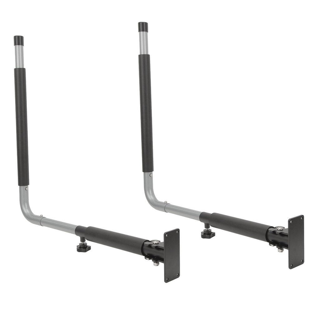 Universal Roof Rack, Adjustable Foldable Aluminum Wall Mount with 110 lbs Capacity for Travelers, Kayakers, Surfers, Canoe Enthusiasts