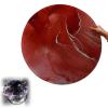 Round Tempered Glass Table Top, Round Glass Table Top, Flat Circular Sheet, Tempered Flat Edge Polish Glass Table Top, Round Glass Dining Table Top, Thick Tempered Glass Round Table Top ( Color : Red view 1