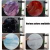 Round Tempered Glass Table Top, Round Glass Table Top, Flat Circular Sheet, Tempered Flat Edge Polish Glass Table Top, Round Glass Dining Table Top, Thick Tempered Glass Round Table Top ( Color : Red view 4