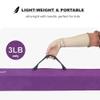 Folding Gymnastics Balance Beam - 8ft Floor Beam with Carry Handles & Anti-Slip Base - Ideal for Kids, Beginners, and Professional Gymnasts, Purple view 2