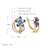 18k Rose Gold Plated Latest Fancy Stylish Copper Zircon Bali Earrings for Women and Girls,Clip on, For All occasion. view 4