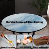 Round Tempered Glass Table Top, Round Glass Dining Table Top, Round Tempered Glass Table Top, Round Glass Table Top, Tempered Glass Table Top, Round Flat Glass, Double Tempered Glass ( Color : Red , S view 3