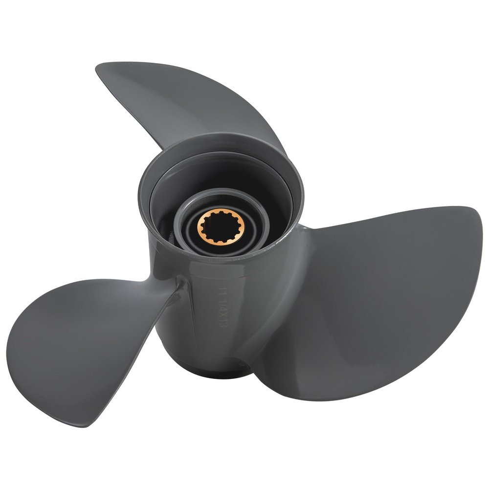 Aluminum Upgrades Outboard Boat Propeller fit Honda Engines BF35/40/45/50//50A/60HP 3-1/4"Gearcase 13 Spline Tooth 3 Blades RH (11 1/8 X 13)