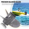 Aluminum Upgrades Outboard Boat Propeller fit Honda Engines BF35/40/45/50//50A/60HP 3-1/4"Gearcase 13 Spline Tooth 3 Blades RH (11 1/8 X 13) view 4