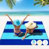 Famstar Beach Blanket Oversized Extra Large 78" X 81",Waterproof Sandproof Beach Blanket 1-7 Adults Lightweight Durable for Travel Camping Hiking Picnic view 2
