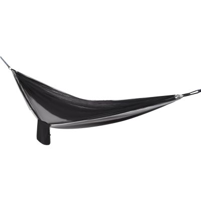 Camping Hammock, Portable Hammocks with Mosquito Net Tent and Rain Fly Tarp,Heavy Duty Tree Strap Nylon Parachute Hammock for Outdoor Backpacking Hiking Camping Traveling 440Lbs (Black+Grey)