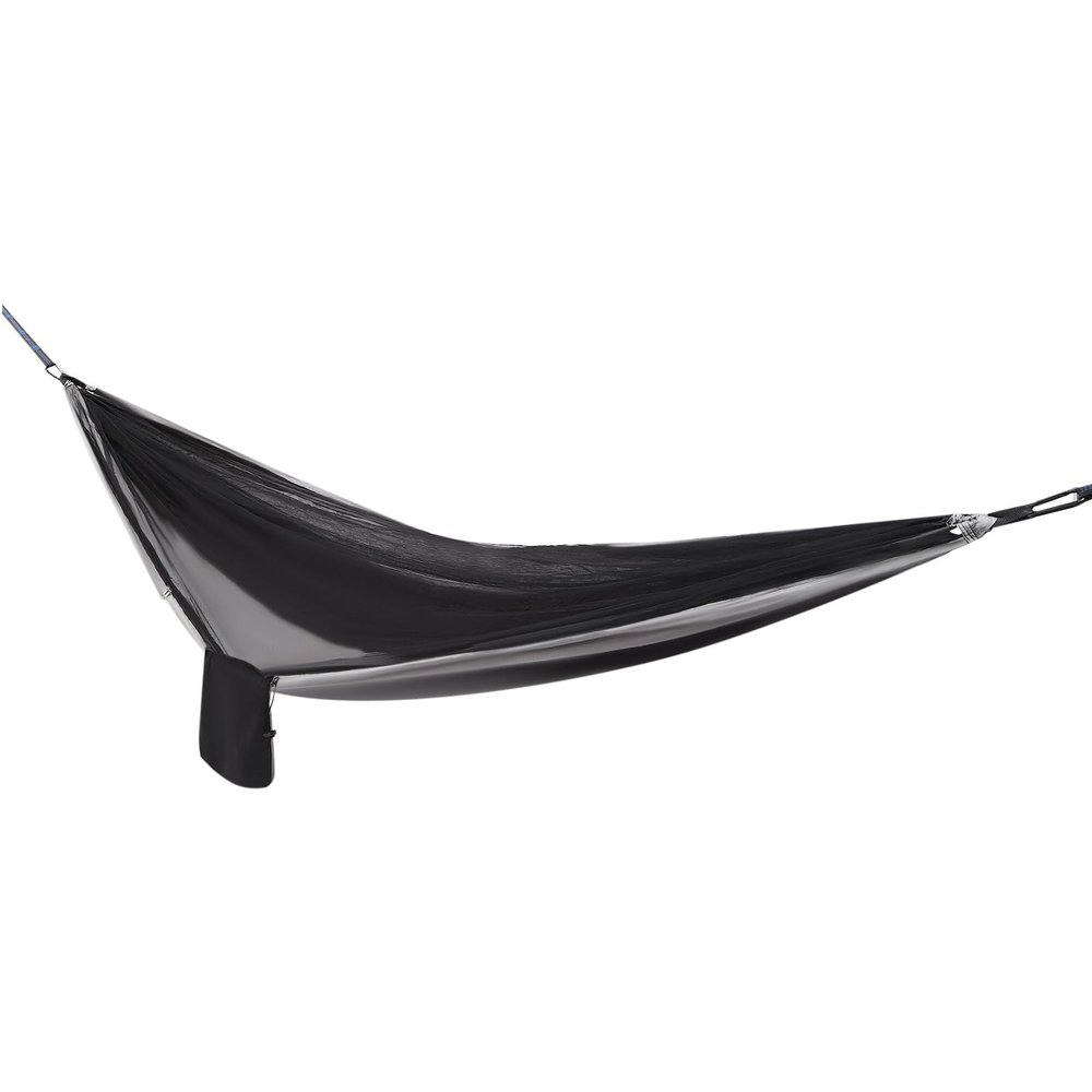 Camping Hammock, Portable Hammocks with Mosquito Net Tent and Rain Fly Tarp,Heavy Duty Tree Strap Nylon Parachute Hammock for Outdoor Backpacking Hiking Camping Traveling 440Lbs (Black+Grey)