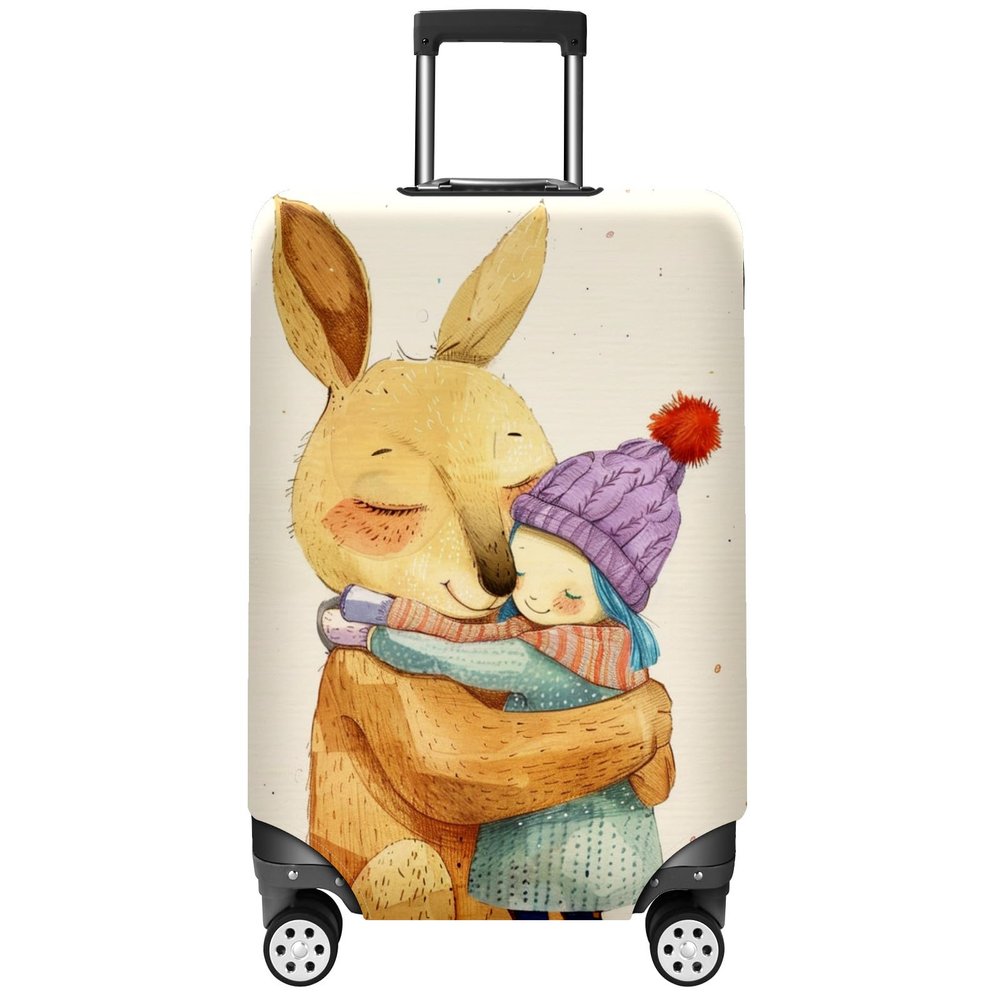 AQUNNEW Enhance Your Travel Experience with Elastic Suitcase Covers The Ultimate Luggage Cover Protector for Every Suitcase Style and Size Girl