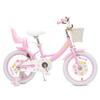 Bixike Girls Bike with Basket for Toddlers and Kids Aged 3-14 Years Old, 12 14 16 18 Inch with Training Wheels & Doll Seat, 20 Inch with Kickstand & Rear Rack, Princess Style Bicycle for Gift. view 2