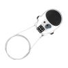 3 Digit Code Combination Lock Durable, Cute Cow Design Easy to Operate, Ideal for Pushchair, Stroller (Silver) view 2