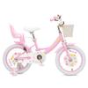 Bixike Girls Bike with Basket for Toddlers and Kids Aged 3-14 Years Old, 12 14 16 18 Inch with Training Wheels & Doll Seat, 20 Inch with Kickstand & Rear Rack, Princess Style Bicycle for Gift. view 2