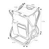 Backpack Chair for Adults, Portable Camping Hunting Fishing Backpack and Seat Combo, Foldable Chair Bag with Cooler Bag, Waterproof Fishing Stool, Collapsible Chair Storage Bag with Portable Belt view 3
