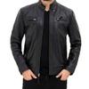 Men's Combo Gift Set Offer | Original Lambskin | Black Leather Jacket & Free Wallet (MARIAH Diamond Miami Cafe Racer D-968377, US, Alpha, XX-Large, Regular, Regular) view 1