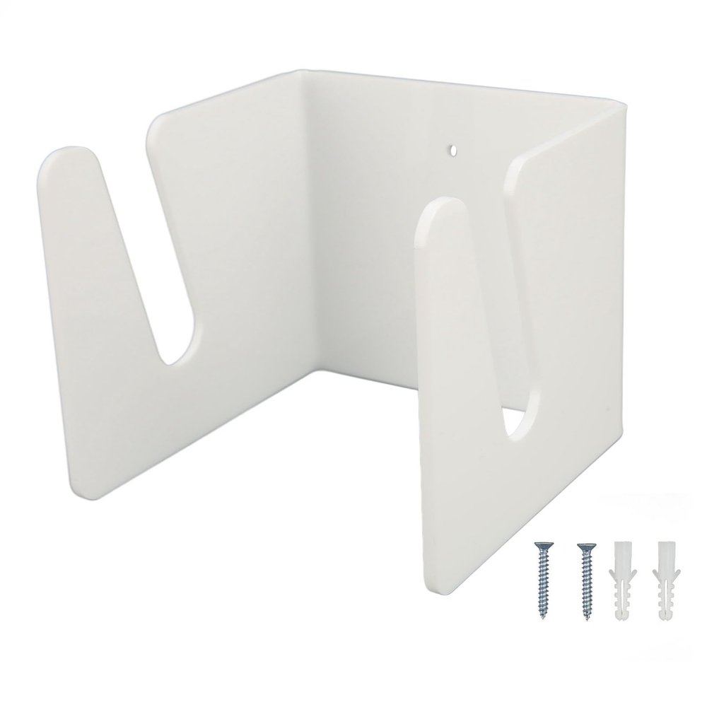 Gsycle Skateboard Rack, Wall Mount Skateboard Hanger Acrylic Skateboard Holder Skateboard Display Shelf for Skis Cruiser Boards(White)