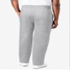 KingSize Men's Big & Tall Fleece Open-Bottom Sweatpants - 9XL, Heather Grey view 2