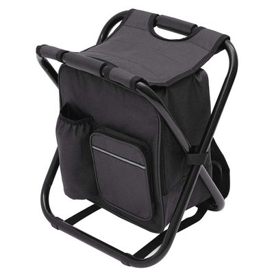 Backpack Chair for Adults, Portable Camping Hunting Fishing Backpack and Seat Combo, Foldable Chair Bag with Cooler Bag, Waterproof Fishing Stool, Collapsible Chair Storage Bag with Portable Belt