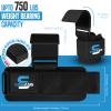 SAWANS Weight Lifting Hooks Heavy Duty Weight Lifting Straps Hand Grip Support Pull ups Deadlift Straps Padded Workout Gym Gloves Powerlifting Fitness Strength Training for Men and Women (Black) view 3