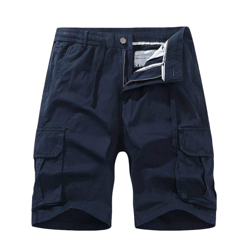 NineFit Basics Prime of Day Deals Today 2024 Mens Drawstring Shorts 5 Inch Inseam Casual Cargo Shorts Regular Fit Multi Pocket Cotton Shorts Outdoor Sport Shorts Linen Shorts Men Dark Blue XL
