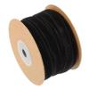 Lurrose 3rolls Single-Sided Velvet Ribbon for Crafting Wrapping and Home Decoration Yards of Fabric Wrap Black and Smooth Surface for Easy Use view 2