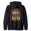11th Birthday 11 Years of Being Awesome Born September 2013 Zip Hoodie view 1