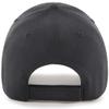47 Brand MLB Black Black Primary Logo MVP Adjustable Structure Baseball Cap Hat, Adult One Size Fits All - Arizona Diamondbacks Black view 2