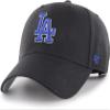 47 MLB Black Team Color Primary Logo MVP Adjustable Structure Hat, Adult One Size Fits All - Los Angeles Dodgers - Black view 1
