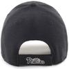 47 Brand MLB Black White Primary Logo MVP Adjustable Structure Baseball Cap Hat, Adult One Size Fits All - Philadelphia Phillies Black White view 2