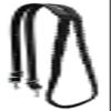 CHALLENGER Western 7 Feet Rolled Braided Black Genuine Leather Grip Barrel Reins 805LR16BK view 1