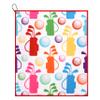 Millie Rose Golf Towels in Multi Fashion Prints - Cute 15x17 inch Microfiber Cotton Sports Towels with Carabiner Clip - Cute Golf Towels, Golf Gifts (Retro Golf) view 1