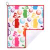 Millie Rose Golf Towels in Multi Fashion Prints - Cute 15x17 inch Microfiber Cotton Sports Towels with Carabiner Clip - Cute Golf Towels, Golf Gifts (Retro Golf) view 2