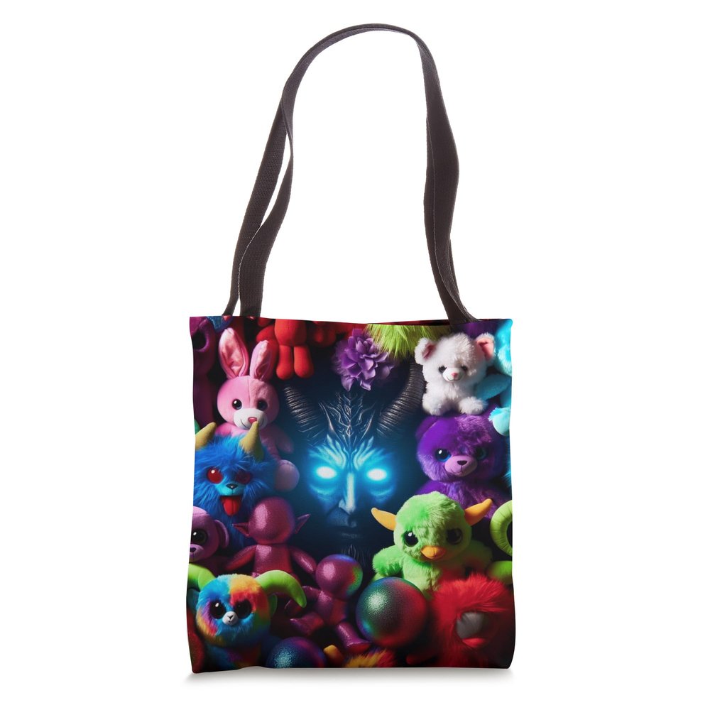 Demonic Possession Halloween Horror Stuffed Dolls Scifi Tote Bag
