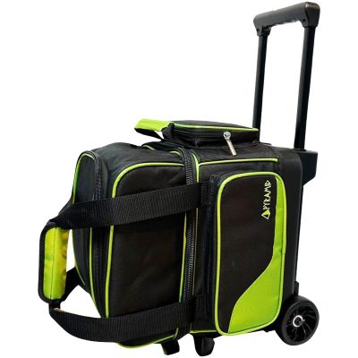Pyramid Path Pro Deluxe Single Roller Bowling Bag (Black/Lime Green)