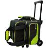 Pyramid Path Pro Deluxe Single Roller Bowling Bag (Black/Lime Green) view 1