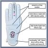 Womens Funny White Golf Gloves - Sweet Shot Premium 100% Cabretta Leather Womens Golf Gloves Golf Attire and Essentials for Women Fun Golfer Gag Gift Adult Right or Left Hand Small to XXL Sizes view 2