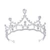 HAKIDZEL Rhinestone Crown Bridal Tiara for Women and Girls Silver view 1