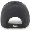 47 Brand MLB Black White Primary Logo MVP Adjustable Structure Baseball Cap Hat, Adult One Size Fits All - Cincinnati Reds Black White view 2