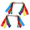 Gogogmee 2pcs Colorful Handheld Cheer Props with Bells for Boys and Girls Eye-catching Pompoms for Cheerleading Gymnastics Dance Competitions and Sports Events Lightweight and Design view 1