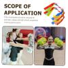 Gogogmee 2pcs Colorful Handheld Cheer Props with Bells for Boys and Girls Eye-catching Pompoms for Cheerleading Gymnastics Dance Competitions and Sports Events Lightweight and Design view 3