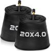 Bike Tube Options of 20x3, 20x4, 24x4, 26x4 Inner Tube for Bike and Electric Bike with Schrader Valve (1, 20x4) view 1