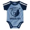 Outerstuff NBA Newborn (0-9M) Rebound 3 Piece Creeper Booties Set, Memphis Grizzlies 0-3 Months view 1