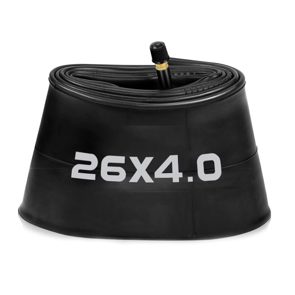 Bike Tube 20x3, 20x4, 24x4, 26x4in Inner Tube for Bike and Electric Bike with Schrader Valve (2, 26x4)