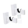 Gogogmee 1 Pair Wall-mounted Bat Rack Holder Wooden Bat Hangers for Baseball and Softball for Displaying and Storing Game-used view 1