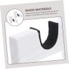 Gogogmee 1 Pair Wall-mounted Bat Rack Holder Wooden Bat Hangers for Baseball and Softball for Displaying and Storing Game-used view 2