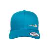 Love Sketches Embroidered Outdoor Mountain Moon Trucker Hat Mesh Back Baseball Hat for Men and Women (US, Alpha, One Size, Turq/Wht_MtnMoon-SlvrYelw) view 2