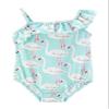 Carter's Girls Swimsuit, Tropical Flower Cutout, 6 view 1